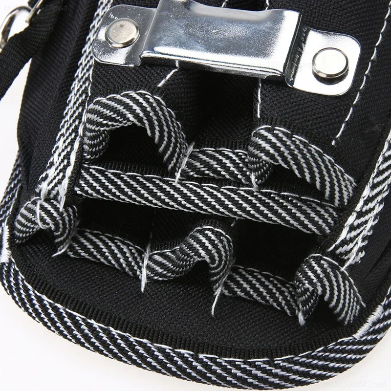 Multifunctional Tool Bag Nylon Fabric Tool Belt Screwdriver Kit Holder Tool Bag Pocket Pouch Bag Electrician Waist Pocket Case