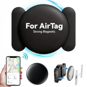 Magnetic Smart Tag Locator for Apple AirTag Mini GPS Tracker Magnetic Car Vehicle Protable Anti-lost Case Bluetooth Localizador Smart Devices Smart Shop