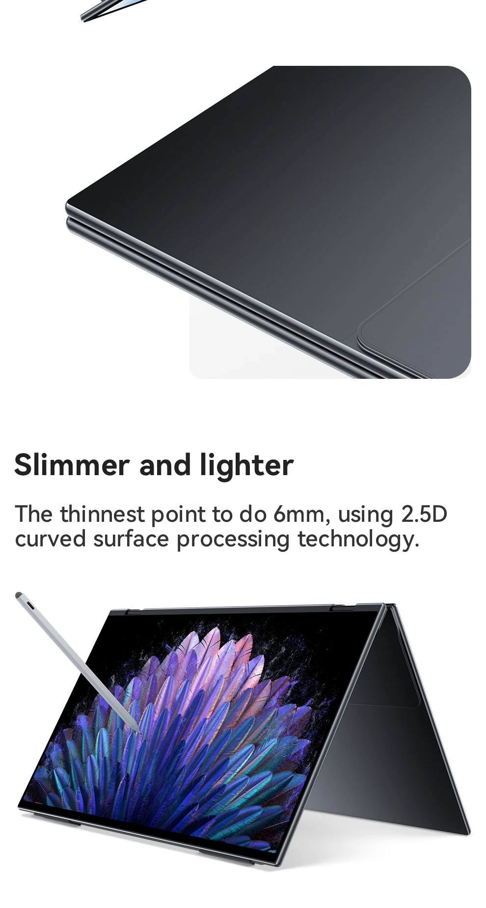 EHOMEWEI Dual Screen Portable Monitor X Series Drive-free Phone-touch FHD 2K 15.6“  16“ For Laptop Windows Macbook