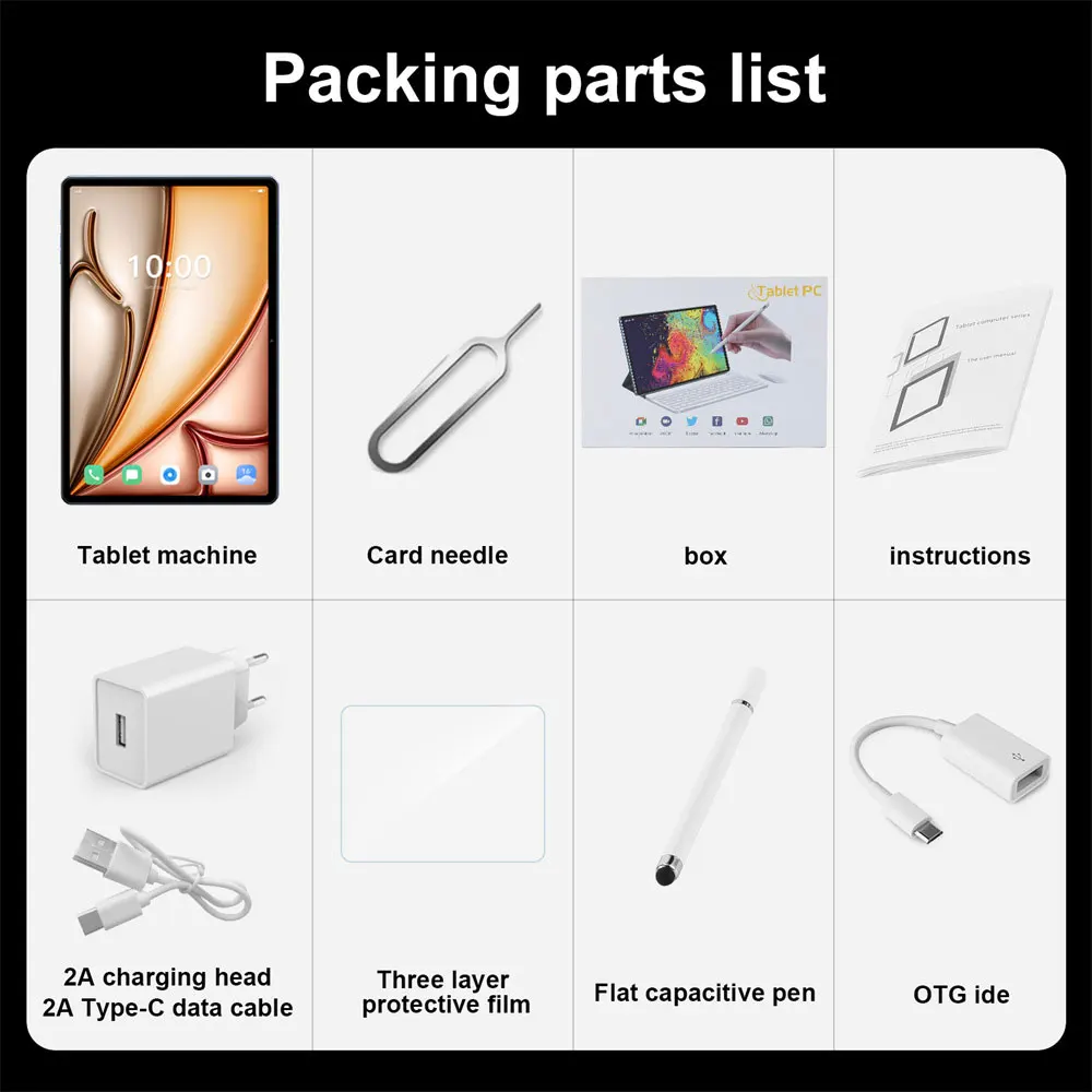 2025 Original Pad 16 Pro Tablet Android 15 10.1 Inch 22GB+2TB Children's Tab 5G Dual SIM Google Gaming Kids Tablet PC 10000mAh