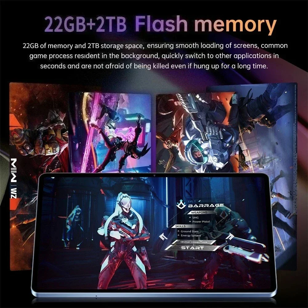 2025 Original Pad 16 Pro Tablet Android 15 10.1 Inch 22GB+2TB Children's Tab 5G Dual SIM Google Gaming Kids Tablet PC 10000mAh