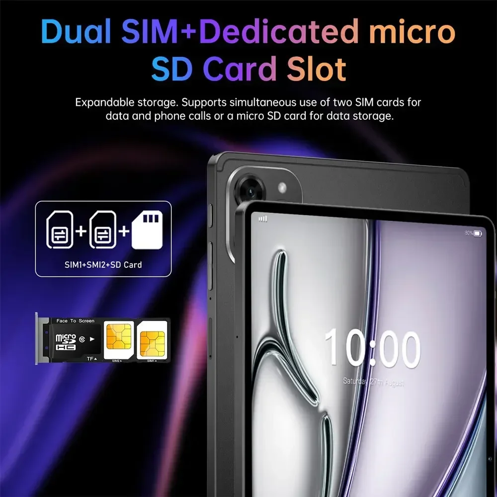 2025 Original Pad 16 Pro Tablet Android 15 10.1 Inch 22GB+2TB Children's Tab 5G Dual SIM Google Gaming Kids Tablet PC 10000mAh