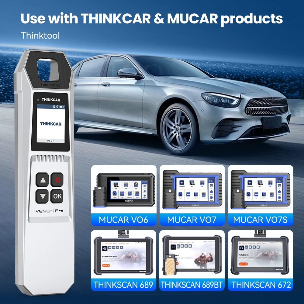 THINKCAR VENU i-Pro TPMS Car Tire Pressure Diagnostic Tools Activate Programming Relearn Sensors for 315MHz/433MHz