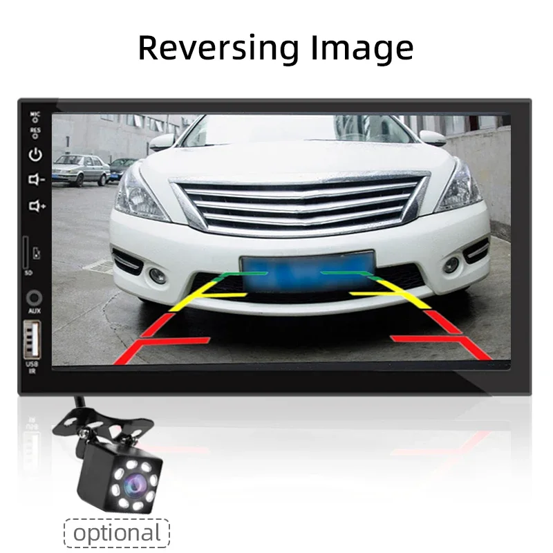 Hippcron 7inch Car Radio 1 Din CarPlay Android Auto Universal MP5 Player Auto Audio USB TF Bluetooth Support Rear View Camera