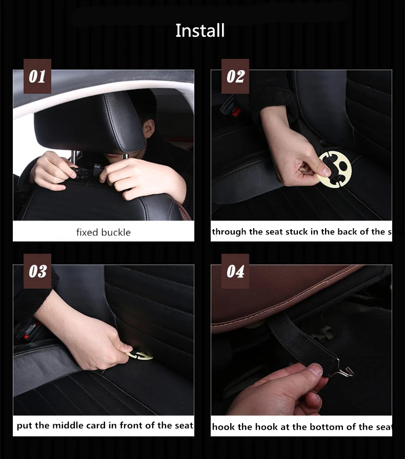 2024 New Car Seat back Storage Organizer Bag Universal PU Leather Multifunction Storage Box Stowing Tidying Pocket Auto Styling