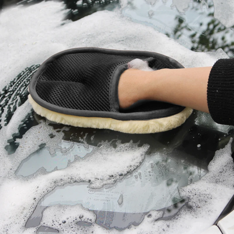 Soft Wool Car Washing Gloves