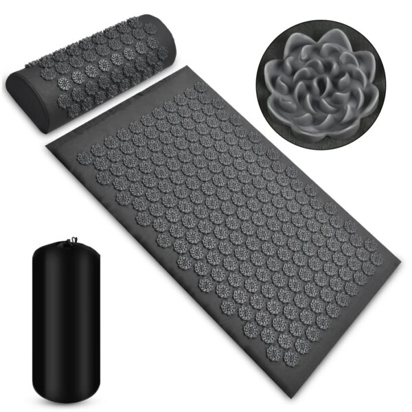 150052-pi7wgi.jpg Pranamat Eco Lotus Spike Mat Acupuncture Massage Cushion Kuznetsov’s Applicator for Neck Foot Back Yoga Acupressure Massage Mat Smart Massagers Smart Shop