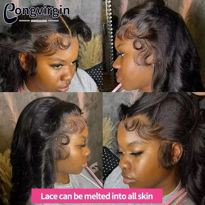 5x5 Glueless Wig Human Hair Ready To Wear Pre-Cut Lace Wear And Go Glueless Wigs Straight Lace Front Human Hair Wig For Women