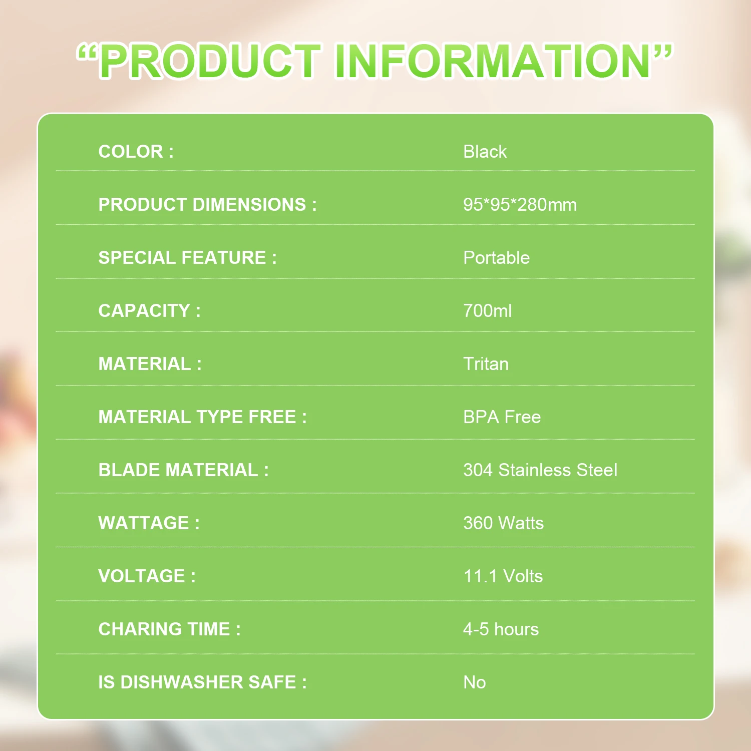 Electric Portable Juicer Fresh Fruit Mixer 700ML Multifunctional USB Rechargeable Shakes Smoothie Blender Outdoor Mixing Cup