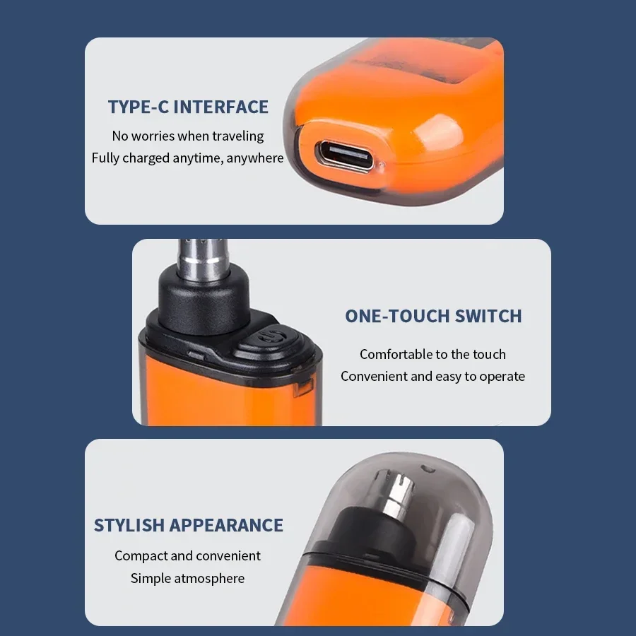 2 In 1 Electric Portable Ear And Nose Hair Trimmer Clipper 2024 Professional Painless Portable Eyebrow For Men 2 In 1 Electric Portable Ear And Nose Hair Trimmer Clipper 2024 Professional Painless Portable Eyebrow For Men