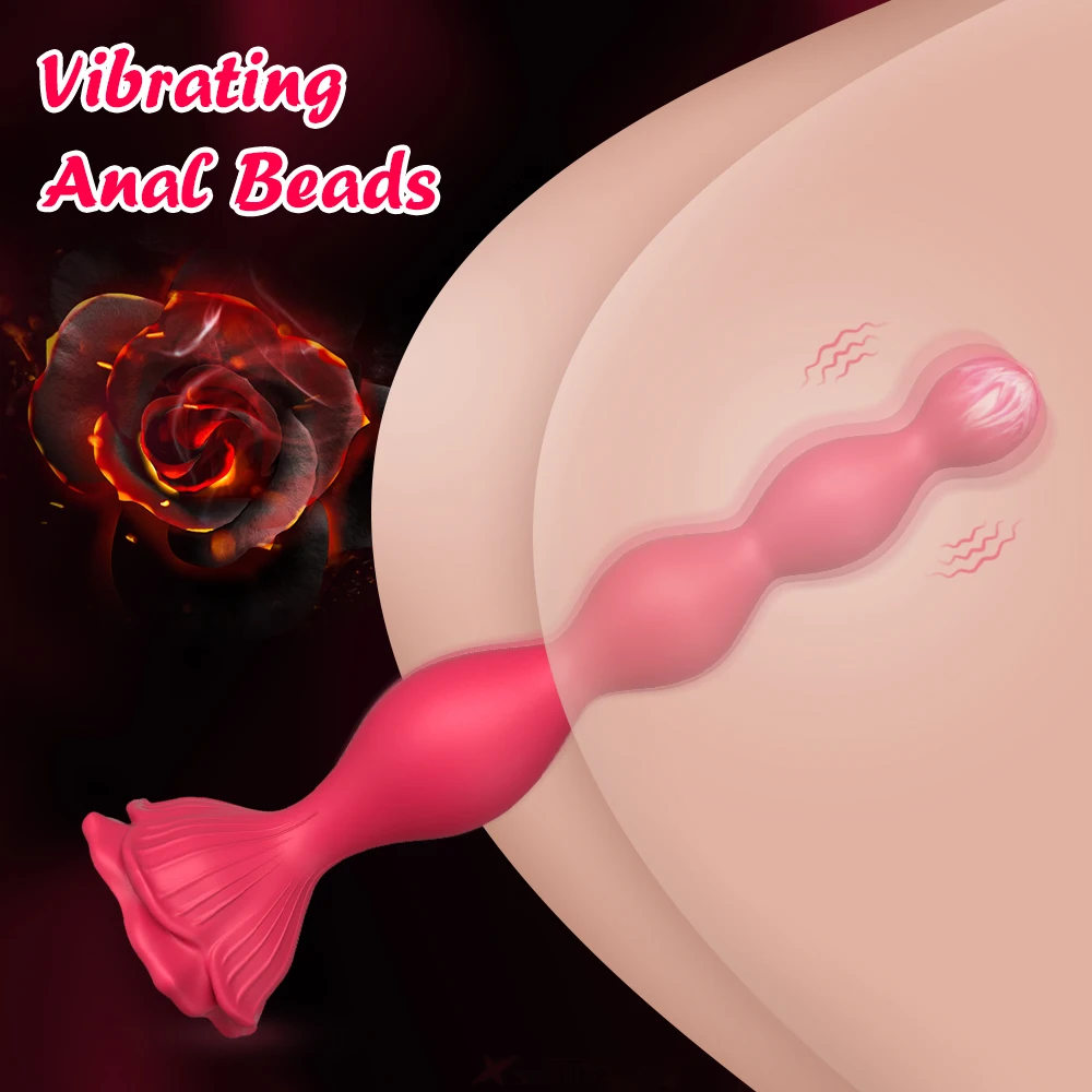 Anal Bead Vibrator Sex Toys For Women Vagina Clitoris Stimulator Vibrating Butt Plugs Male Prostate Massager Anus Sex Toy Couple