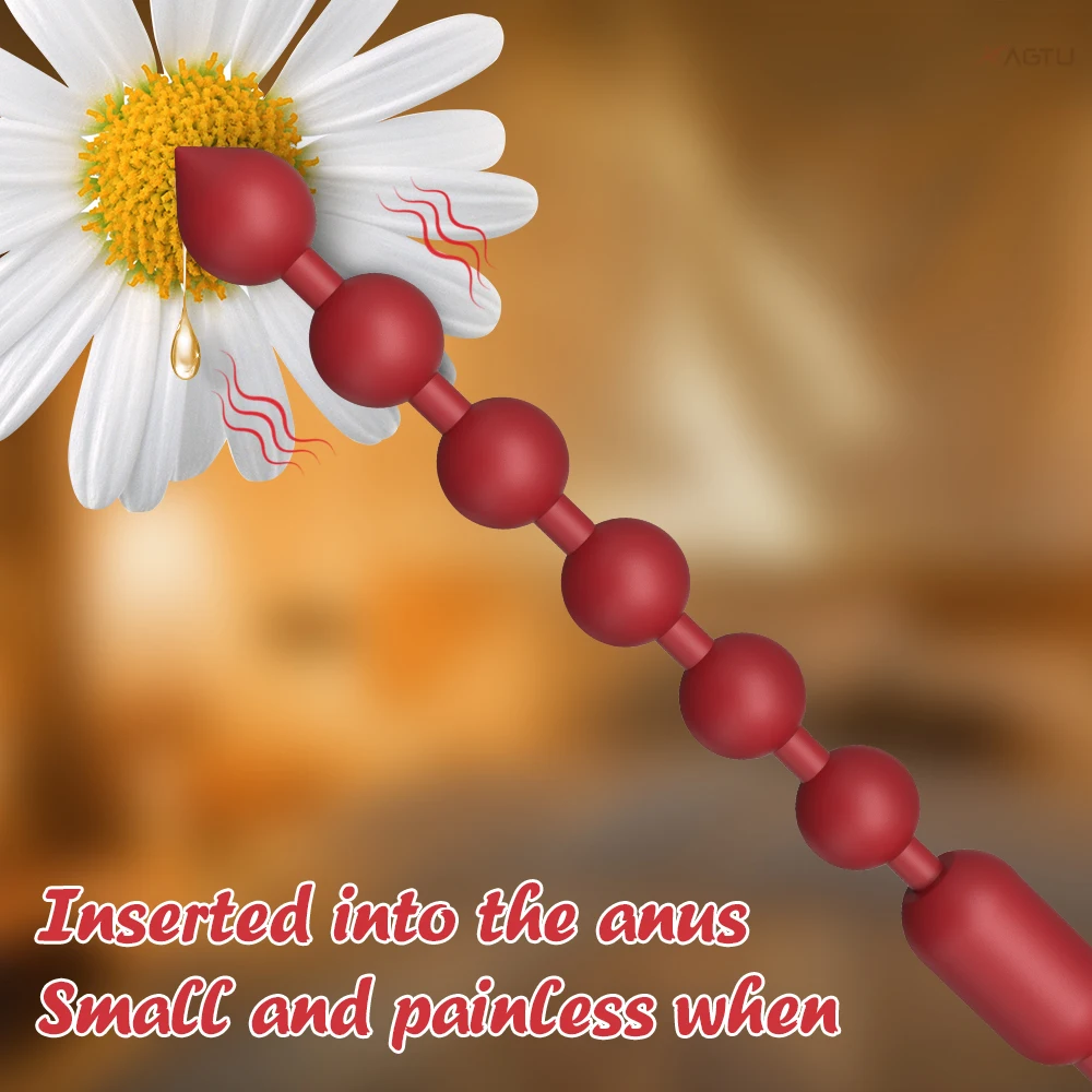 Anal Bead Vibrator Sex Toys For Women Vagina Clitoris Stimulator Vibrating Butt Plugs Male Prostate Massager Anus Sex Toy Couple