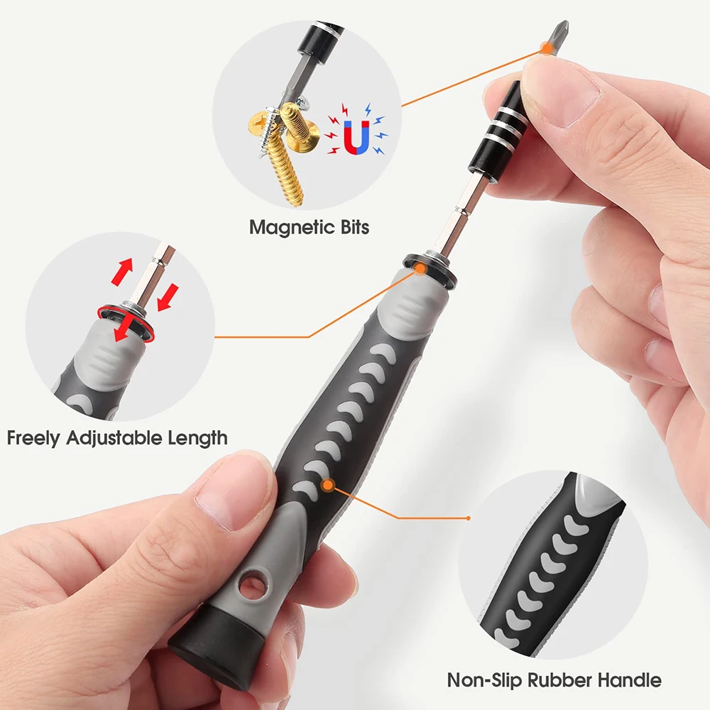 Screwdriver Set Magnetic Torx Phillips Screw Bit Kit WOZOBUY With Electrical Driver Remover Wrench Repair Phone PC Tools Screwdriver Set Magnetic Torx Phillips Screw Bit Kit WOZOBUY With Electrical Driver Remover Wrench Repair Phone PC Tools
