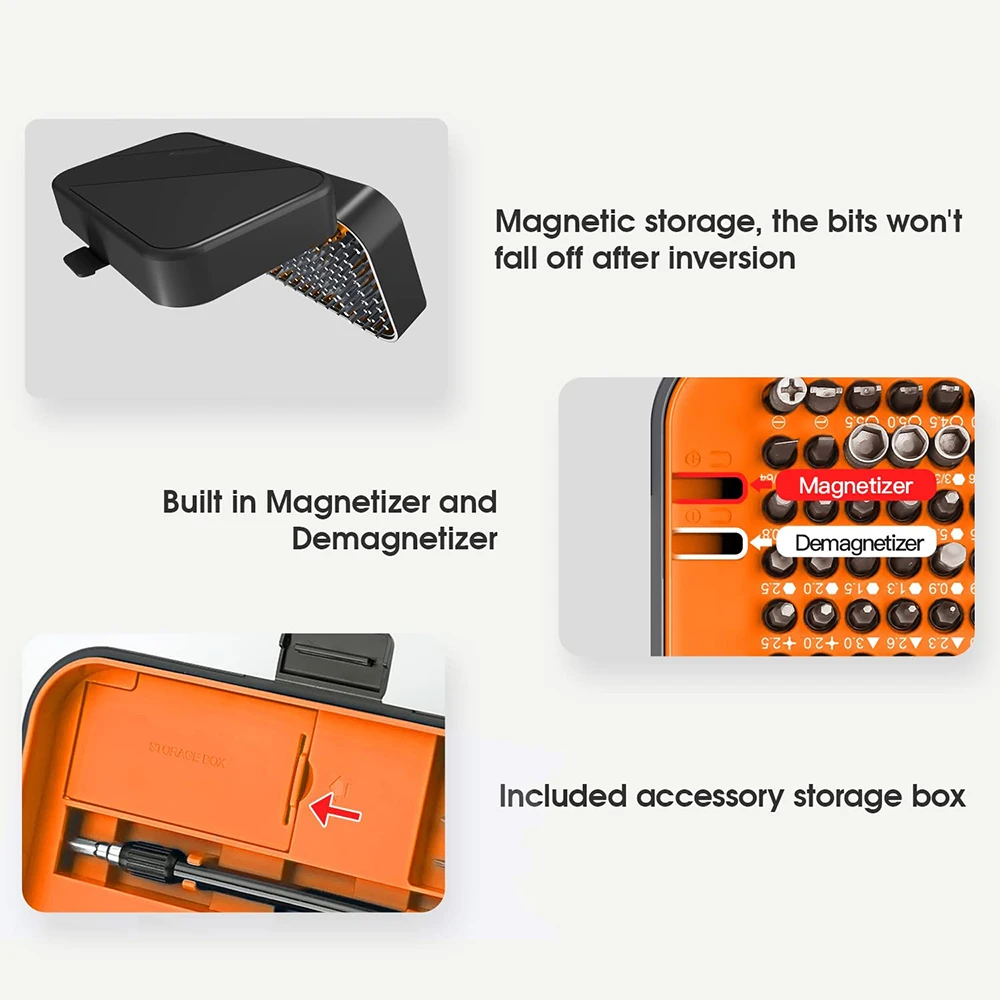 Screwdriver Set Magnetic Torx Phillips Screw Bit Kit WOZOBUY With Electrical Driver Remover Wrench Repair Phone PC Tools Screwdriver Set Magnetic Torx Phillips Screw Bit Kit WOZOBUY With Electrical Driver Remover Wrench Repair Phone PC Tools