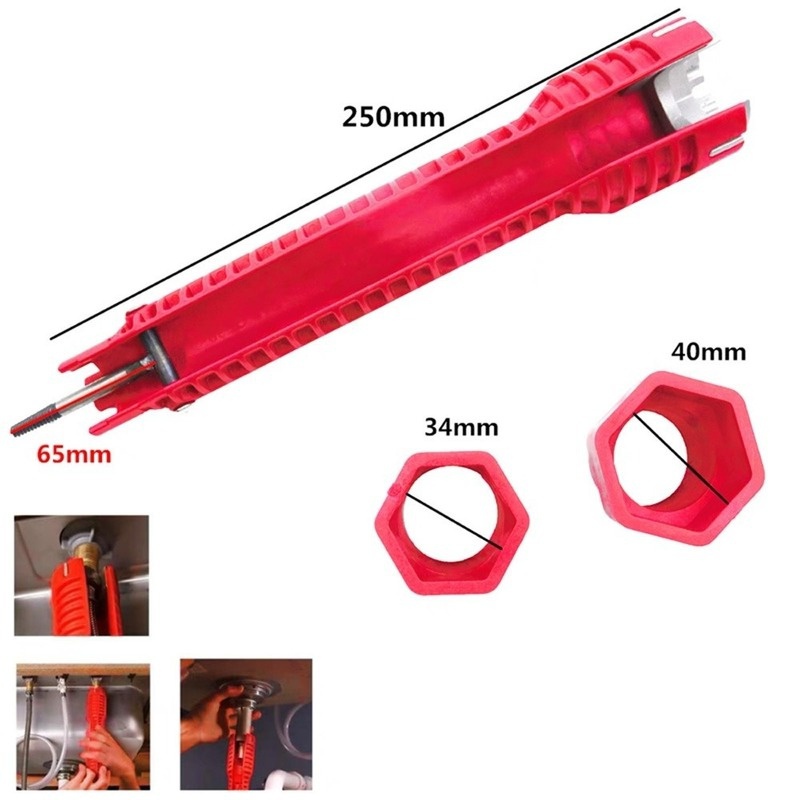 Multi-Functional Sanitary Wrench Pelvic Floor Leading Sleeve Disassembly Faucet Pipe Sink Sanitary Only Installation Tool