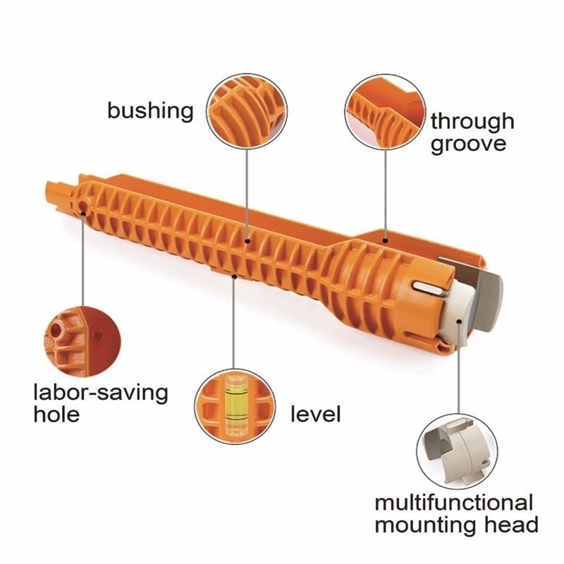 Multi-Functional Sanitary Wrench Pelvic Floor Leading Sleeve Disassembly Faucet Pipe Sink Sanitary Only Installation Tool