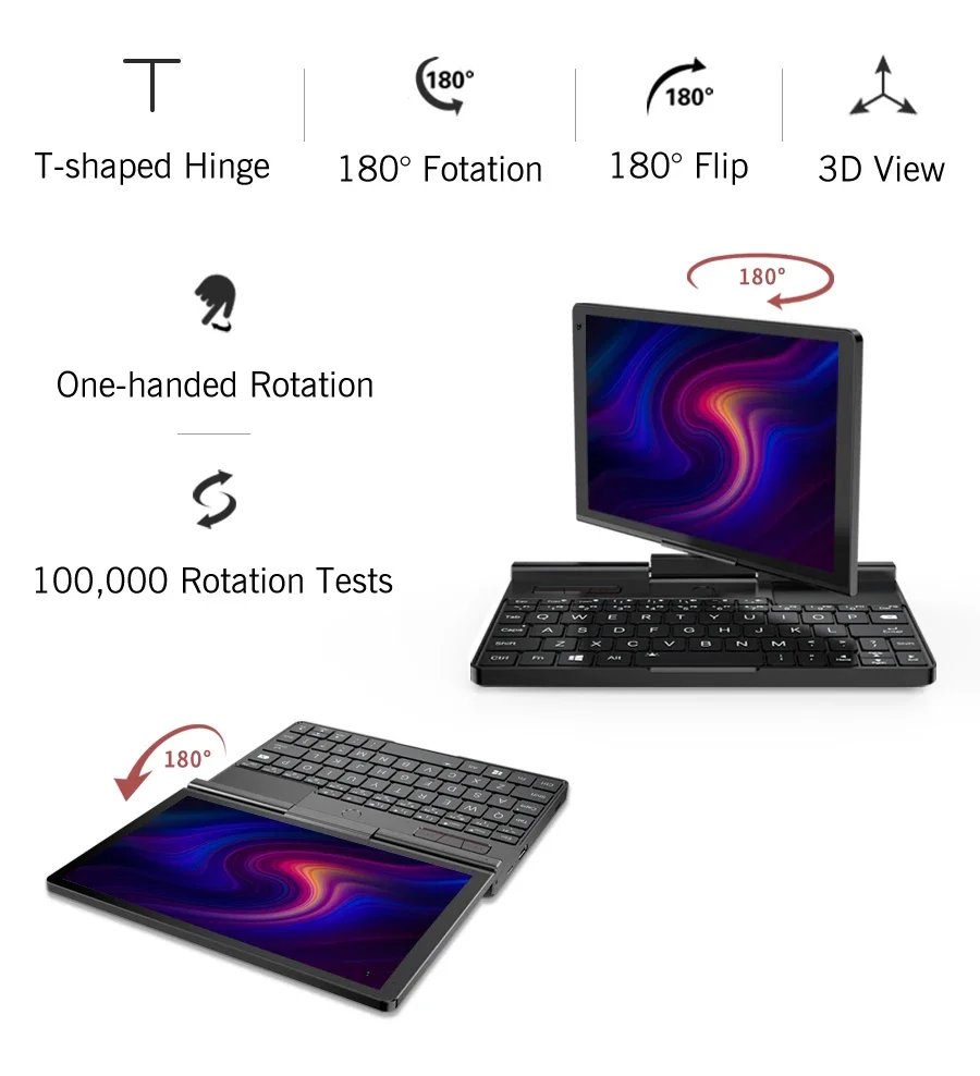 GPD Pocket 3 Intel pentium Gold 7505RAM 16GB RAM 12GB SSD Hard Disk Windows 11 Home Laptop Notebook Mini PC Touch Screen GPD Pocket 3 Intel pentium Gold 7505RAM 16GB RAM 12GB SSD Hard Disk Windows 11 Home Laptop Notebook Mini PC Touch Screen