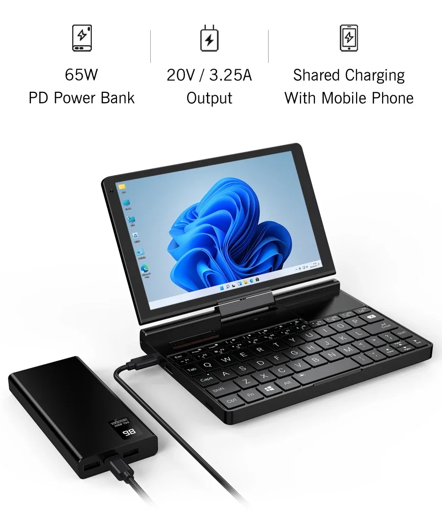 GPD Pocket 3 Intel pentium Gold 7505RAM 16GB RAM 12GB SSD Hard Disk Windows 11 Home Laptop Notebook Mini PC Touch Screen GPD Pocket 3 Intel pentium Gold 7505RAM 16GB RAM 12GB SSD Hard Disk Windows 11 Home Laptop Notebook Mini PC Touch Screen