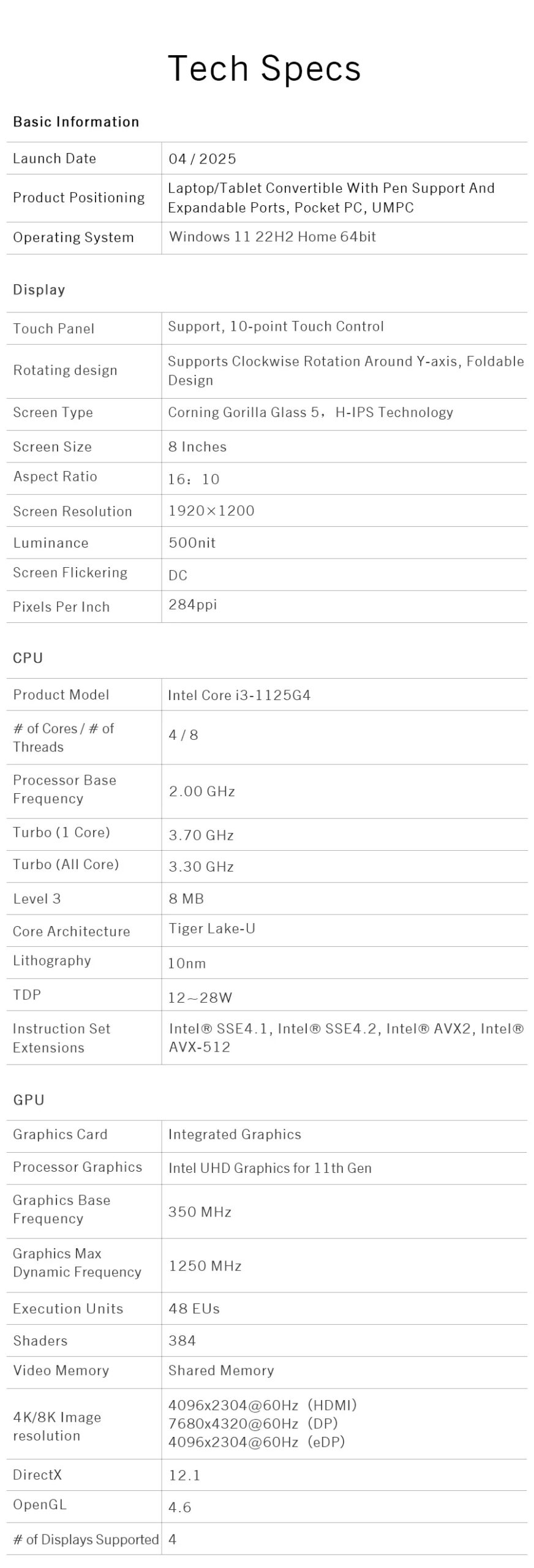 GPD Pocket 3 Intel pentium Gold 7505RAM 16GB RAM 12GB SSD Hard Disk Windows 11 Home Laptop Notebook Mini PC Touch Screen GPD Pocket 3 Intel pentium Gold 7505RAM 16GB RAM 12GB SSD Hard Disk Windows 11 Home Laptop Notebook Mini PC Touch Screen