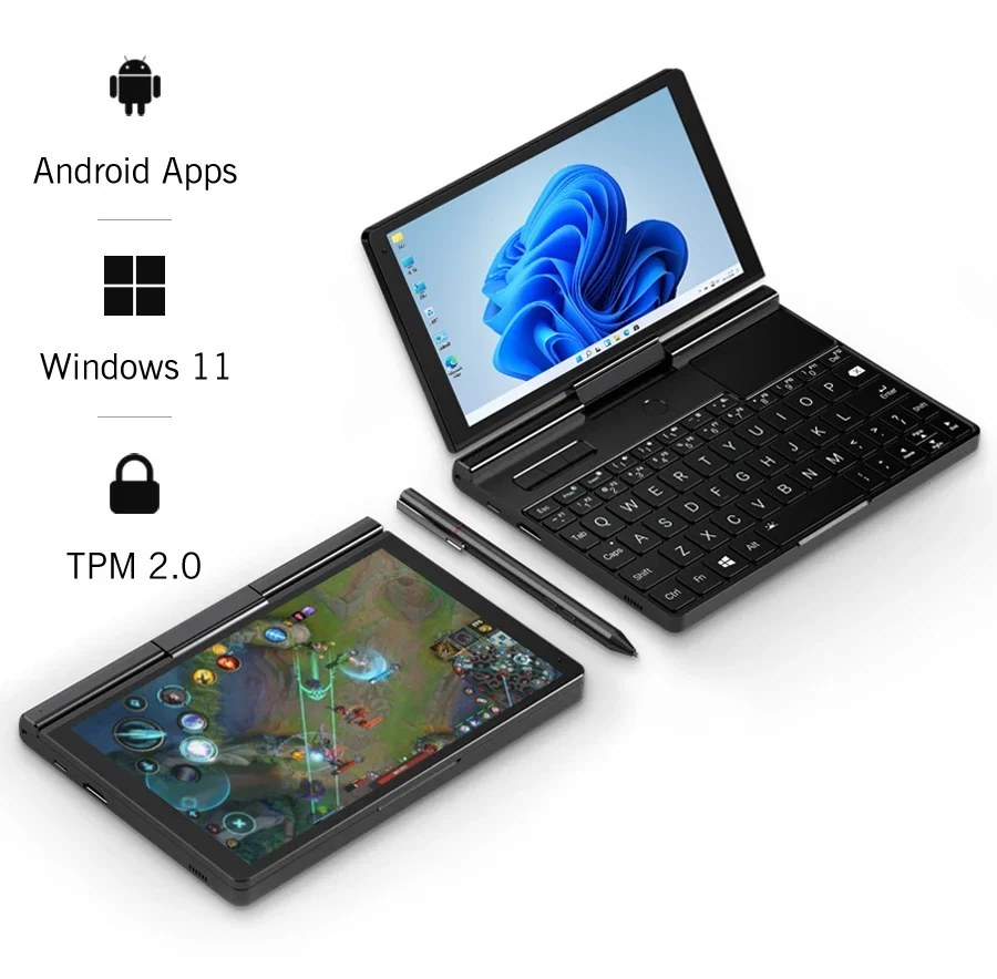 GPD Pocket 3 Intel pentium Gold 7505RAM 16GB RAM 12GB SSD Hard Disk Windows 11 Home Laptop Notebook Mini PC Touch Screen GPD Pocket 3 Intel pentium Gold 7505RAM 16GB RAM 12GB SSD Hard Disk Windows 11 Home Laptop Notebook Mini PC Touch Screen