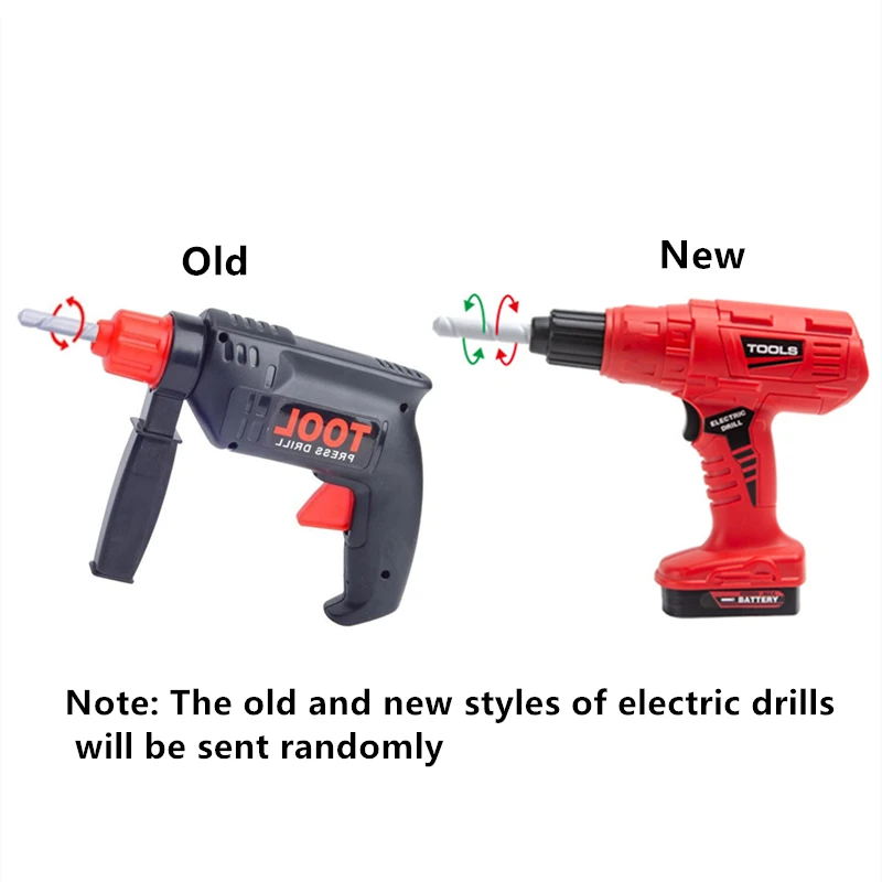 Children's Tool Set with Electric Toy Drill Kids Power Construction Toy Pretend Play Toy Tools Kit for Toddler Boys Girls Child Children's Tool Set with Electric Toy Drill Kids Power Construction Toy Pretend Play Toy Tools Kit for Toddler Boys Girls Child