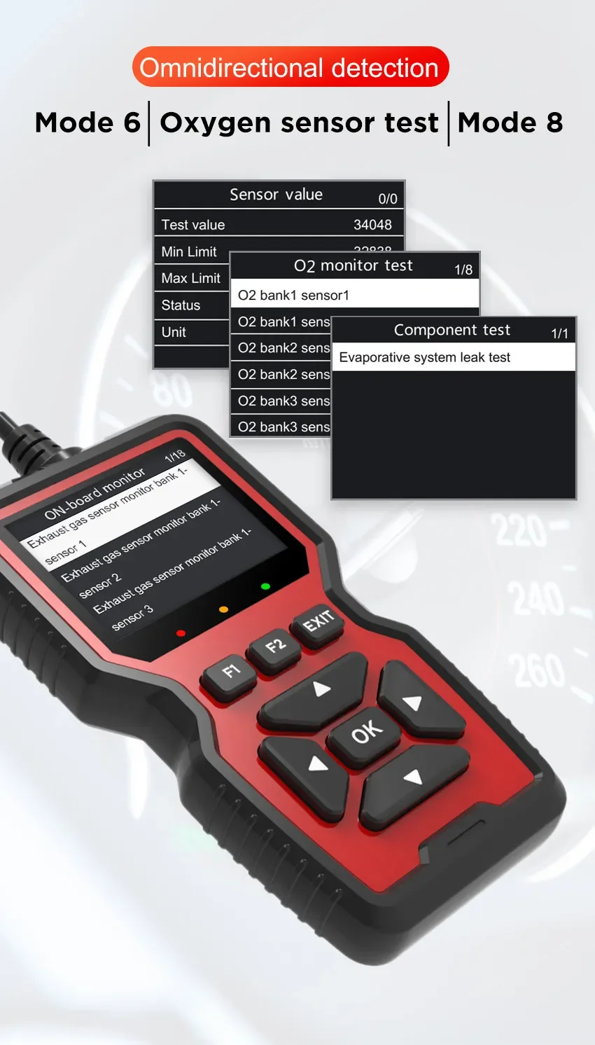 Car OBD2 Scanner Diagnostic Tool V519 Multi-language OBDII Car Voltage Tester Engine Fault Code Scanner Car Code Reader