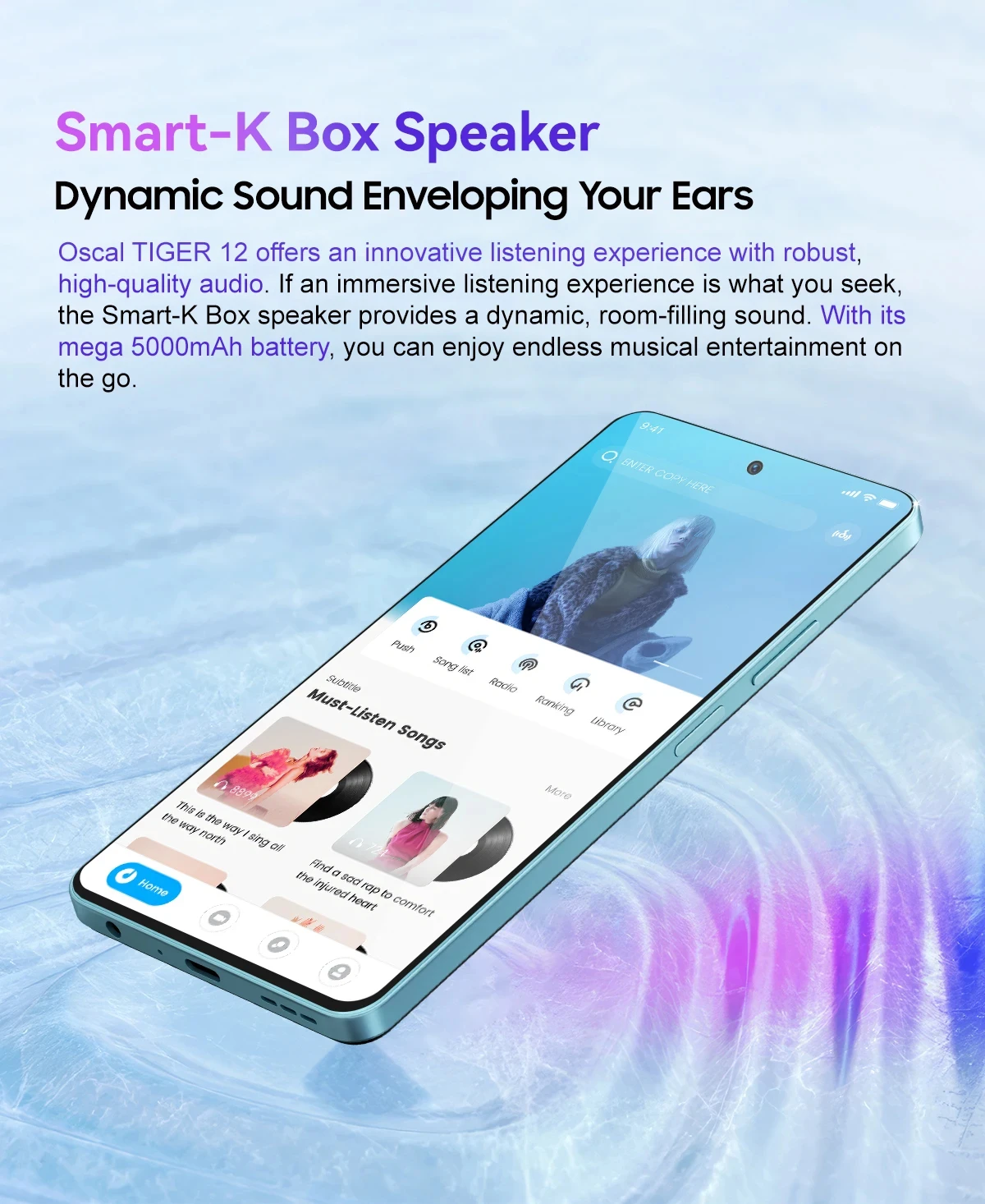 Blackview OSCAL TIGER 12 Smartphone 6.78'' 120Hz 2.4K Display Call Phone 8GB RAM+128GB ROM 64MP Telephon Portable Android 13 NFC