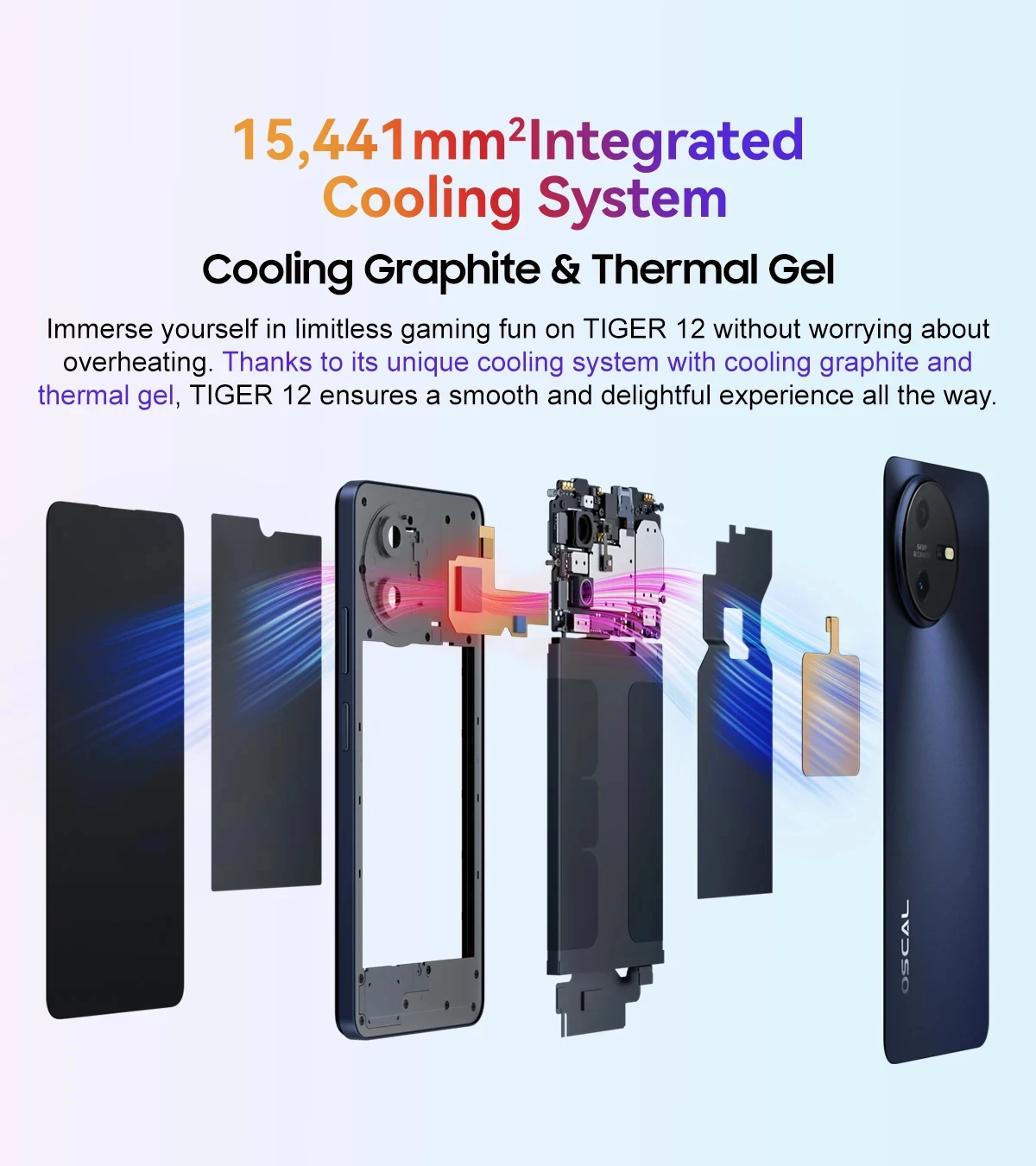 Blackview OSCAL TIGER 12 Smartphone 6.78'' 120Hz 2.4K Display Call Phone 8GB RAM+128GB ROM 64MP Telephon Portable Android 13 NFC