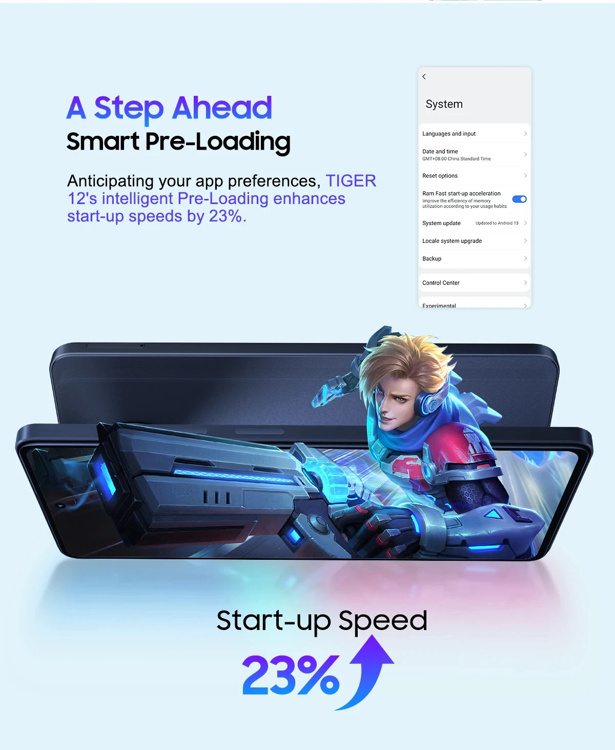 Blackview OSCAL TIGER 12 Smartphone 6.78'' 120Hz 2.4K Display Call Phone 8GB RAM+128GB ROM 64MP Telephon Portable Android 13 NFC