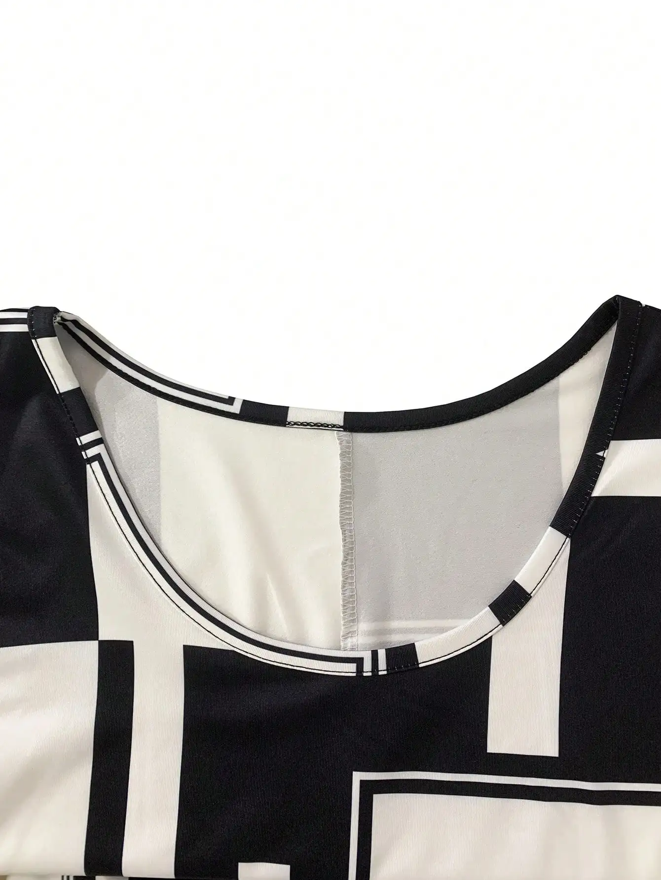 Geometric Pattern Sleeveless Dress For Women‘s Summer Clothes,Black Women Midi Dresses,daily dresses for women summer Geometric Pattern Sleeveless Dress For Women‘s Summer Clothes,Black Women Midi Dresses,daily dresses for women summer