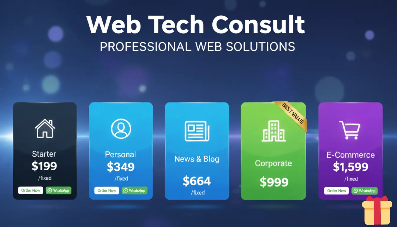 Web Tech Consult Website Packages