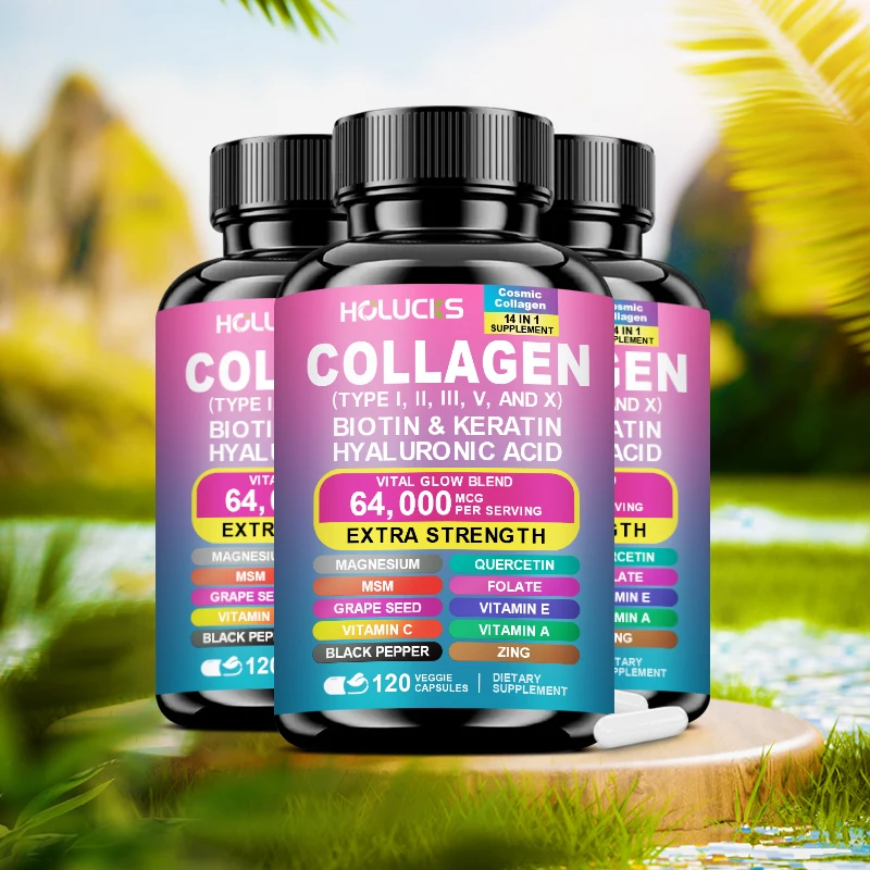 Buy 2 Get 2 Free! Pure Collagen Capsules, Support Skin Firmness, Joint Health & Hair Growth, Promotes Youthful Glow, Energy