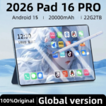 Brand New Pad 16 PRO Tablet 11 inch Android 15 Snapdragon 8gen3 Global 24GB+22TB 20000mah 5G Dual SIM WIFI HD Full Screen Tabelt Smart Phones Smart Shop