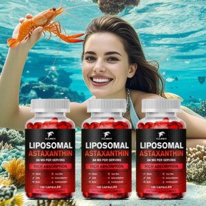 Astaxanthin Capsules, Supports Eye, Skin, Joint, Heart Etc.