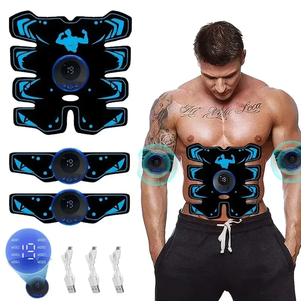 New USB Rechargeable EMS Muscle Stimulator ABS Arm 3 IN 1 Trainer Smart Wireless Fitness Abdominal Training Electric Body Slim New USB Rechargeable EMS Muscle Stimulator ABS Arm 3 IN 1 Trainer Smart Wireless Fitness Abdominal Training Electric Body Slim