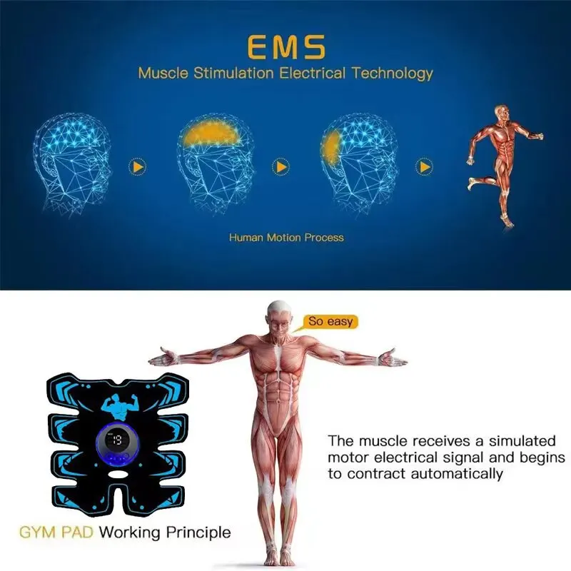 New USB Rechargeable EMS Muscle Stimulator ABS Arm 3 IN 1 Trainer Smart Wireless Fitness Abdominal Training Electric Body Slim New USB Rechargeable EMS Muscle Stimulator ABS Arm 3 IN 1 Trainer Smart Wireless Fitness Abdominal Training Electric Body Slim