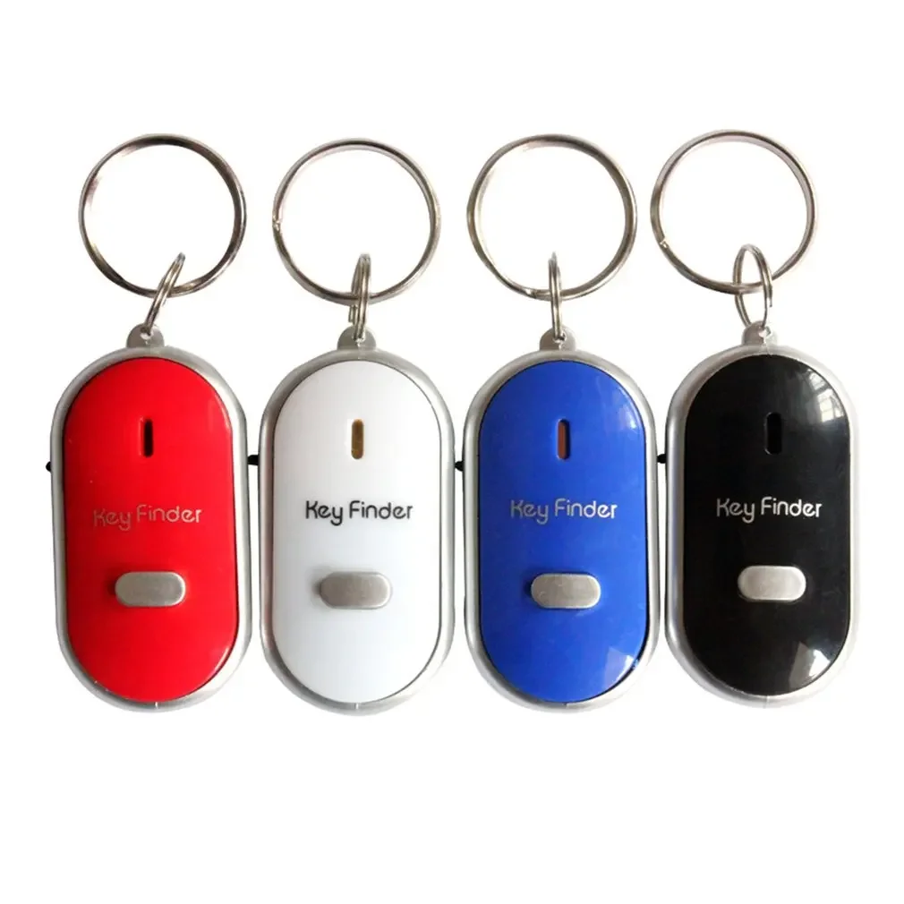 Portable car key finder anti-lost key finder smart find locator keychain whistle beep sound control LED torch Portable car key finder anti-lost key finder smart find locator keychain whistle beep sound control LED torch