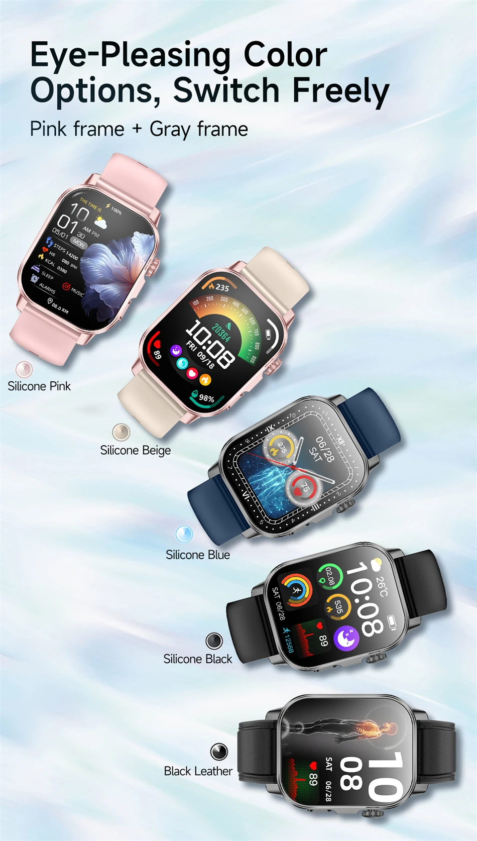 New Men Accurate Health Diagnosis ECG Smart Watch Blood Pressure Blood Oxygen Blood Fat Uric Acid Temp Bluetooth call Smartwatch New Men Accurate Health Diagnosis ECG Smart Watch Blood Pressure Blood Oxygen Blood Fat Uric Acid Temp Bluetooth call Smartwatch