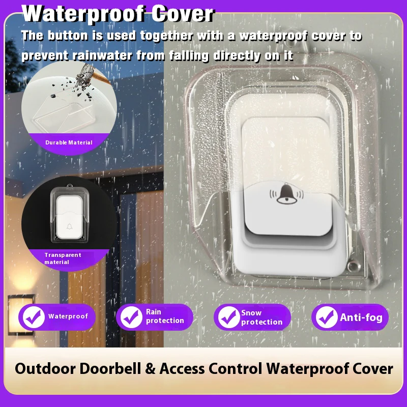 Wireless Doorbell EU plug with 38 Chimes Long Distance 4 Volume Settings, Waterproof cover
