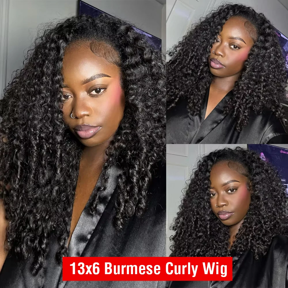 300% Wear And Go 7x5 Burmese Curly Glueless Wigs Human Hair 13x6 HD Lace Frontal Wig Real Ear To Ear With Invisi Draw-string Wig 300% Wear And Go 7x5 Burmese Curly Glueless Wigs Human Hair 13x6 HD Lace Frontal Wig Real Ear To Ear With Invisi Draw-string Wig