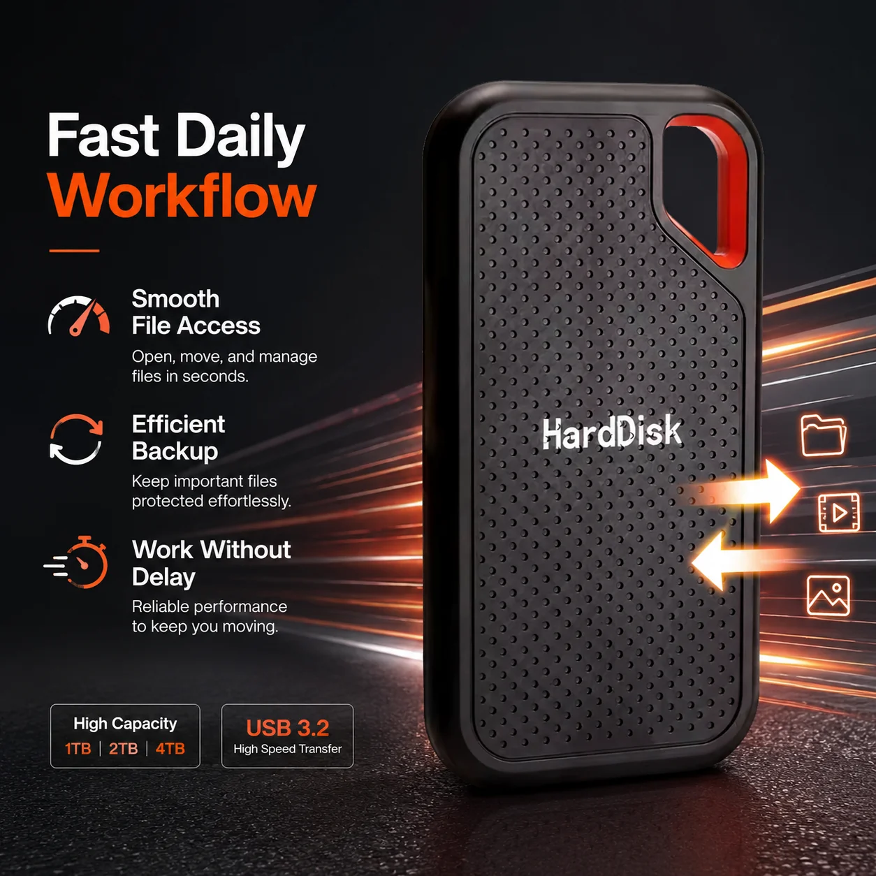 16TB Portable SSD External Hard Drive USB 3.1 Type-C High-Speed Data Storage for Laptop/Mac 16TB Portable SSD External Hard Drive USB 3.1 Type-C High-Speed Data Storage for Laptop/Mac