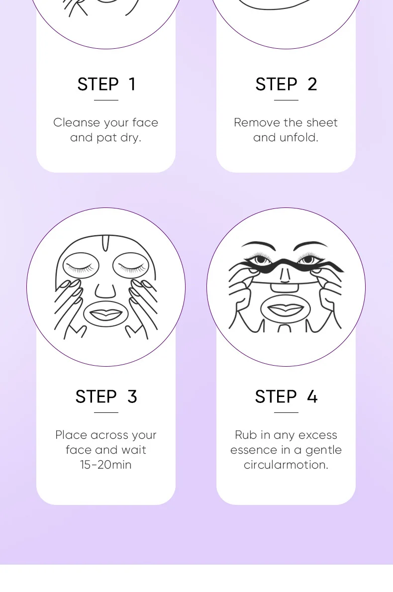 Collagen Anti Wrinkle Facial Mask Anti Aging Fade Fine Lines Firm Skin Moisturizing Brightening Smooth SkinCare Korean Cosmetics