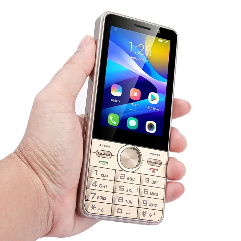UNIWA HOPE XS17 3.5 Inch 4G Keypad Phones Touch Screen Smart Phone Android 8.1 Quad Core 2GB+16GB 2500mAh Cellphone Whatsapp