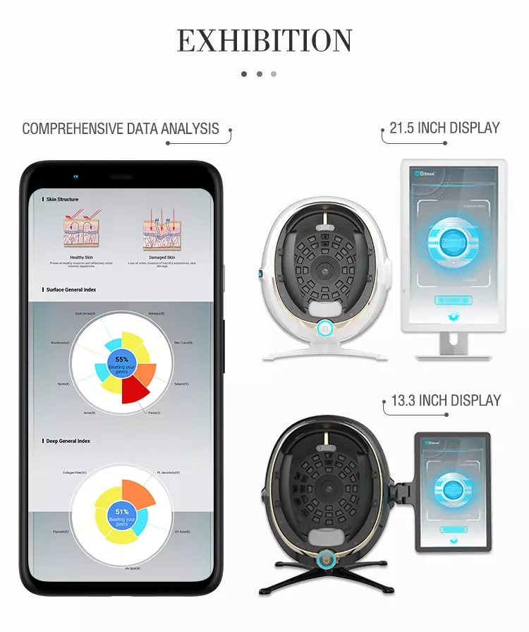 NEW 2025 Magic Mirror 3D Digital Facial Analysis Machine Product Desc Skin Analyzer AI Intelligent Image Instrument Detector