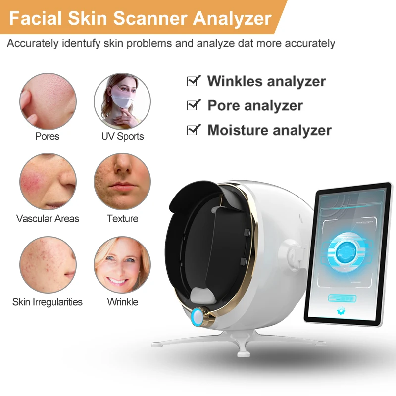 NEW 2025 Magic Mirror 3D Digital Facial Analysis Machine Product Desc Skin Analyzer AI Intelligent Image Instrument Detector