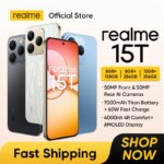 Realme 15T 5G Smartphone NFC Dimensity 6400 Max Chipset Dual AI Cameras