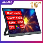 Anmite 16-Inch Portable Touch Monitor Cell Phone PC Extension