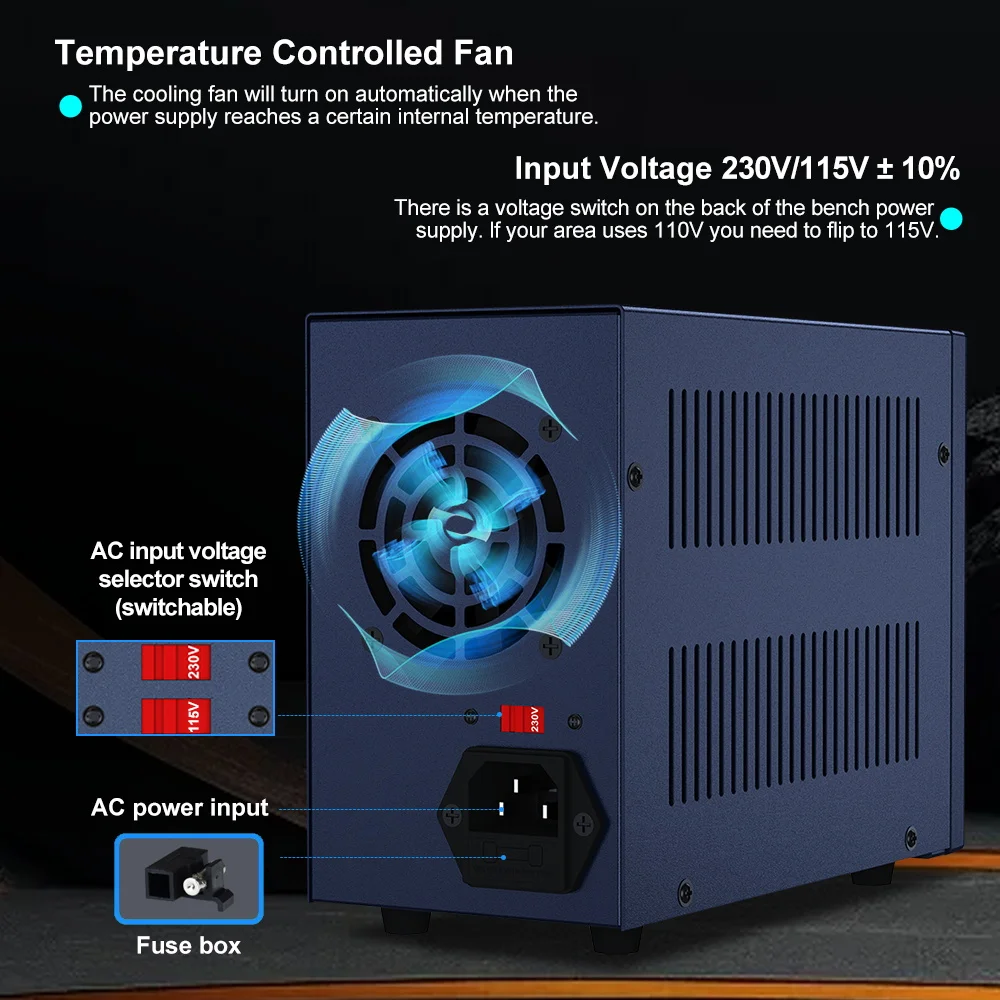 Wanptek DC Lab Power Supply 30V 60V 120V Adjustable Voltage Regulator Preset Voltage Current Dual Input Voltage 220V/110V Wanptek DC Lab Power Supply 30V 60V 120V Adjustable Voltage Regulator Preset Voltage Current Dual Input Voltage 220V/110V