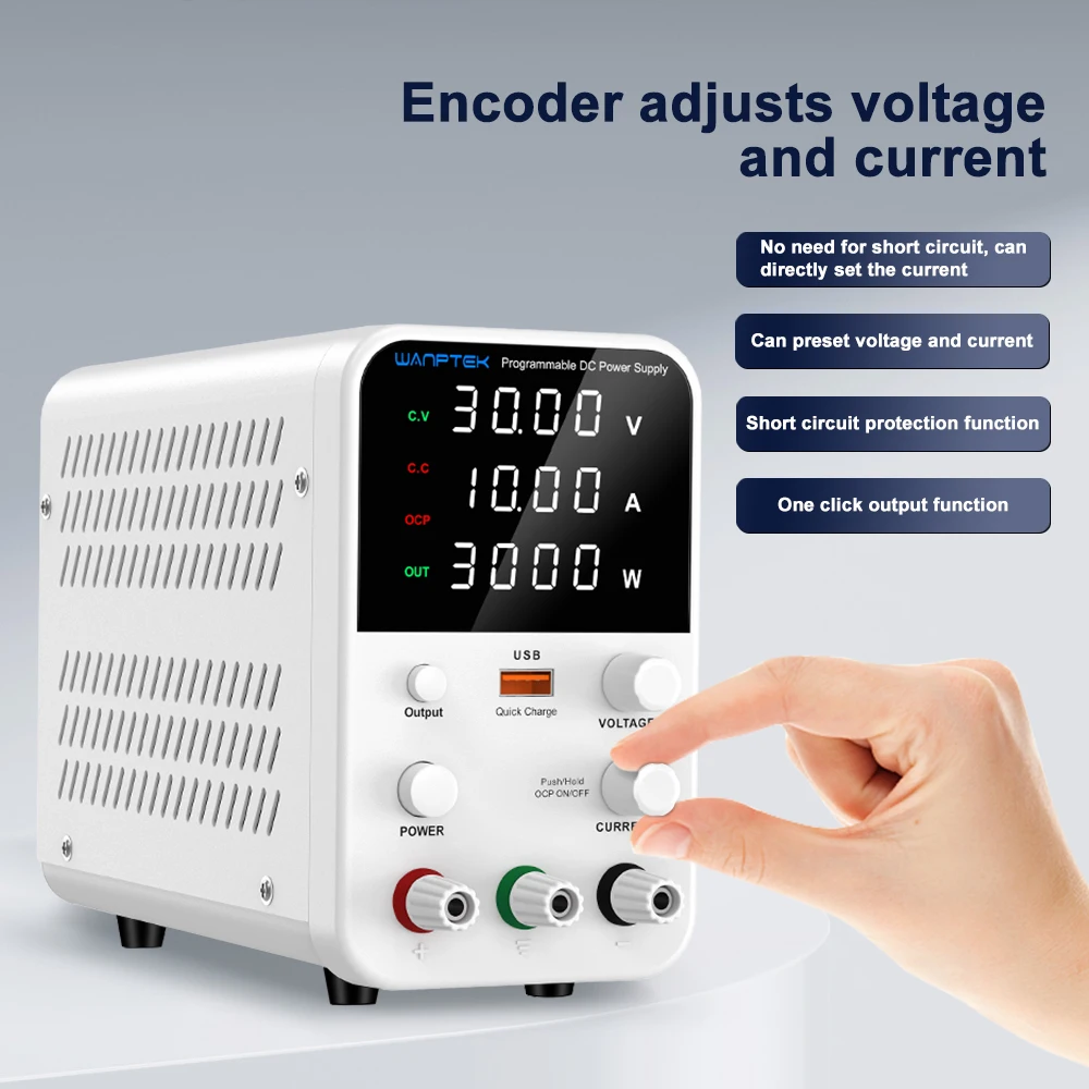 Wanptek DC Lab Power Supply 30V 60V 120V Adjustable Voltage Regulator Preset Voltage Current Dual Input Voltage 220V/110V Wanptek DC Lab Power Supply 30V 60V 120V Adjustable Voltage Regulator Preset Voltage Current Dual Input Voltage 220V/110V