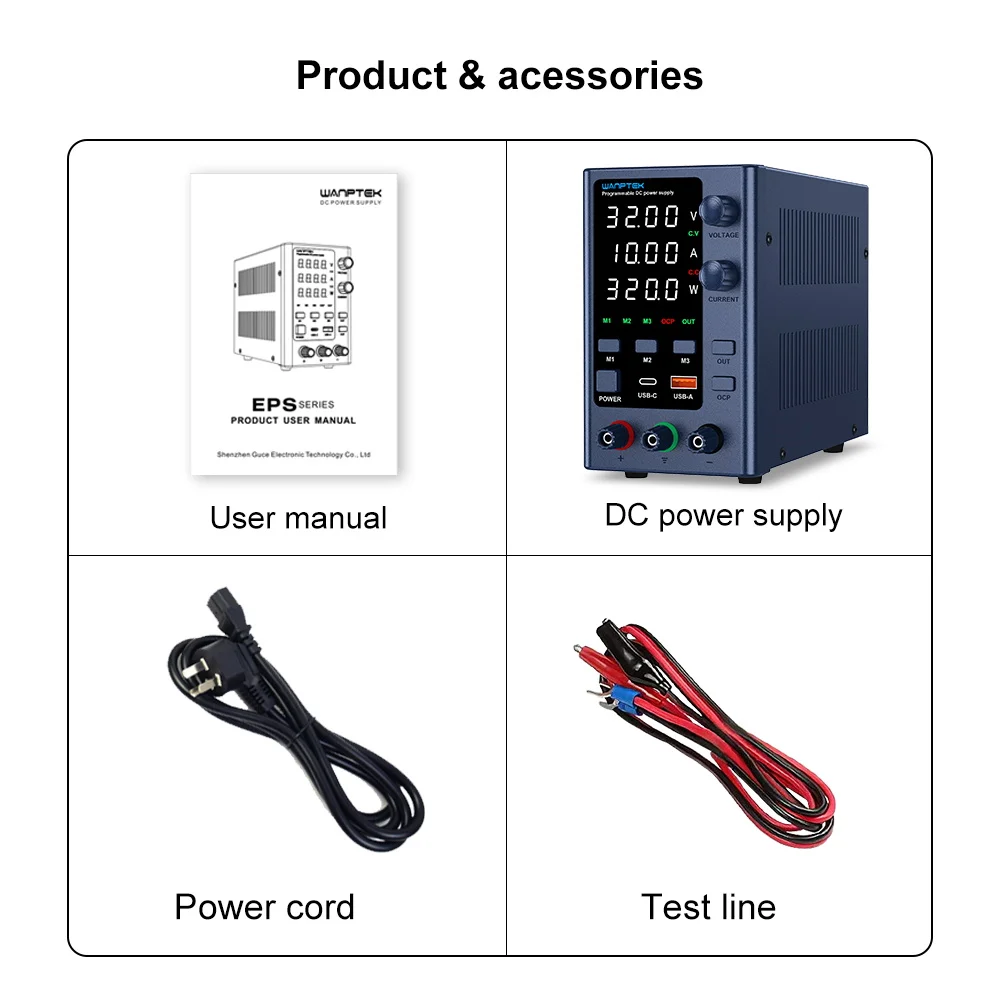 Wanptek DC Lab Power Supply 30V 60V 120V Adjustable Voltage Regulator Preset Voltage Current Dual Input Voltage 220V/110V Wanptek DC Lab Power Supply 30V 60V 120V Adjustable Voltage Regulator Preset Voltage Current Dual Input Voltage 220V/110V
